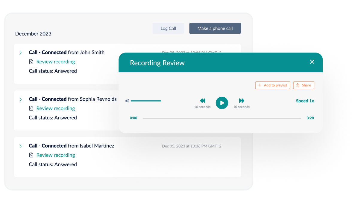 HubSpot Call Recording integration