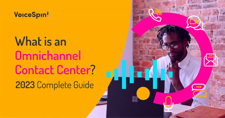 Man figuring out what is omnichannel contact center and how it works +cover
