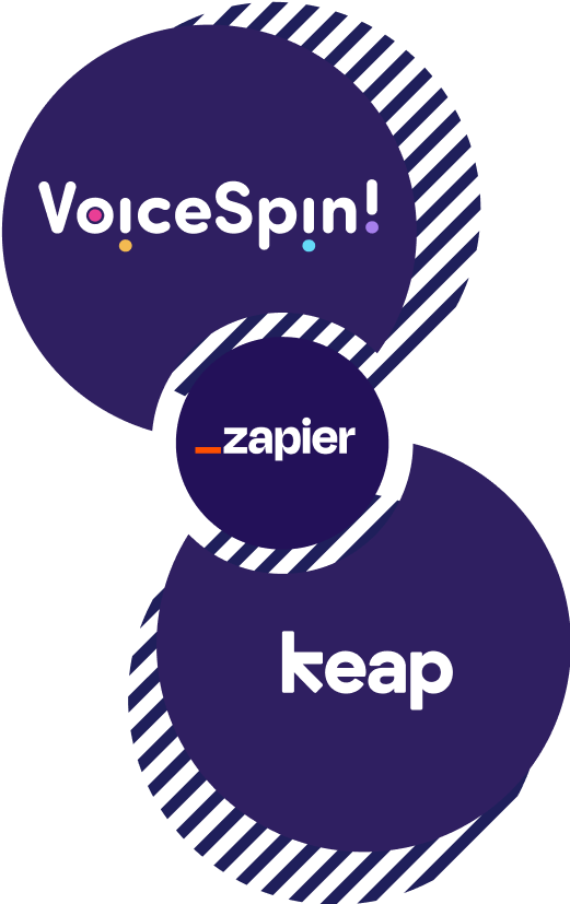 Keap and VoiceSpin integration through Zapier