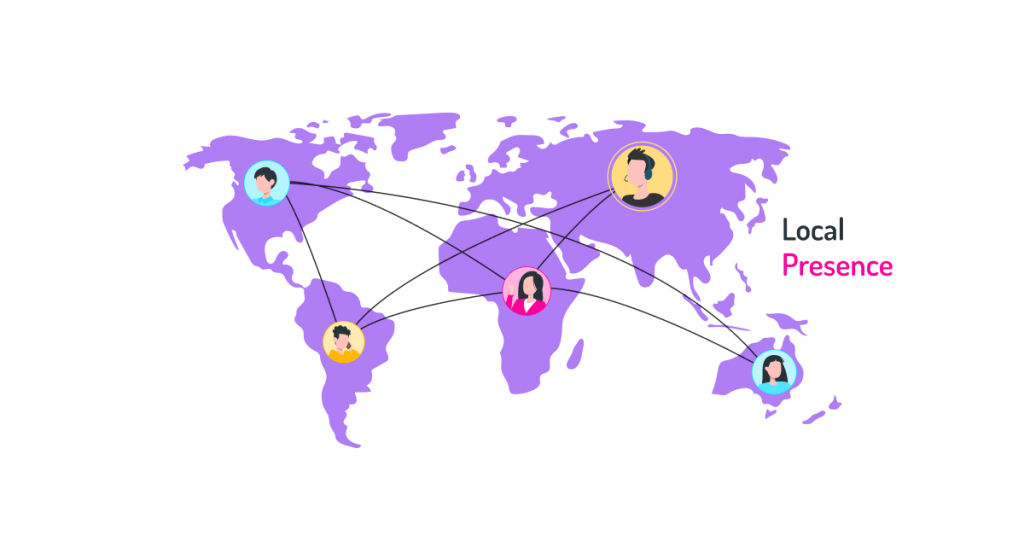 local presence advantage around the world