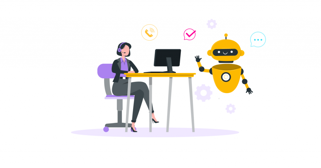 agent and robotic process automation in call center