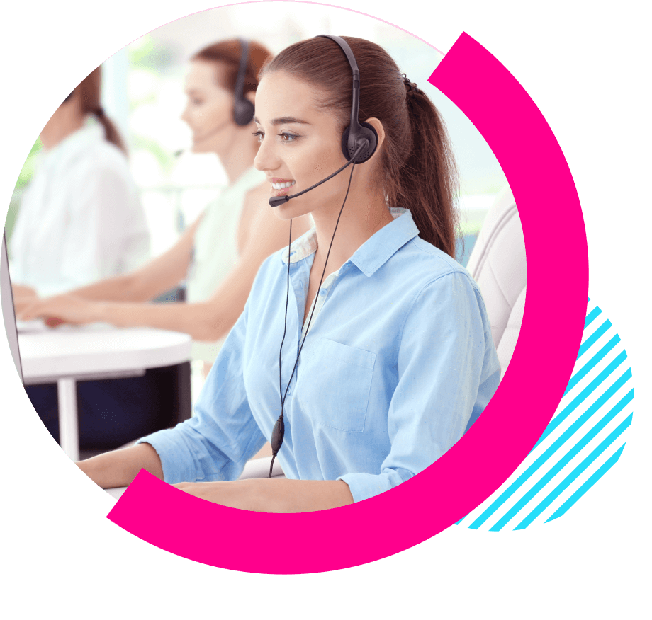 Telemarketing agent using call center software