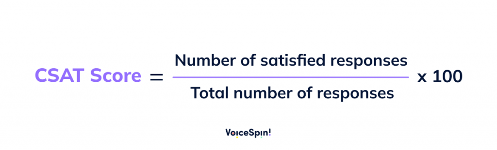 CSAT Score Formula