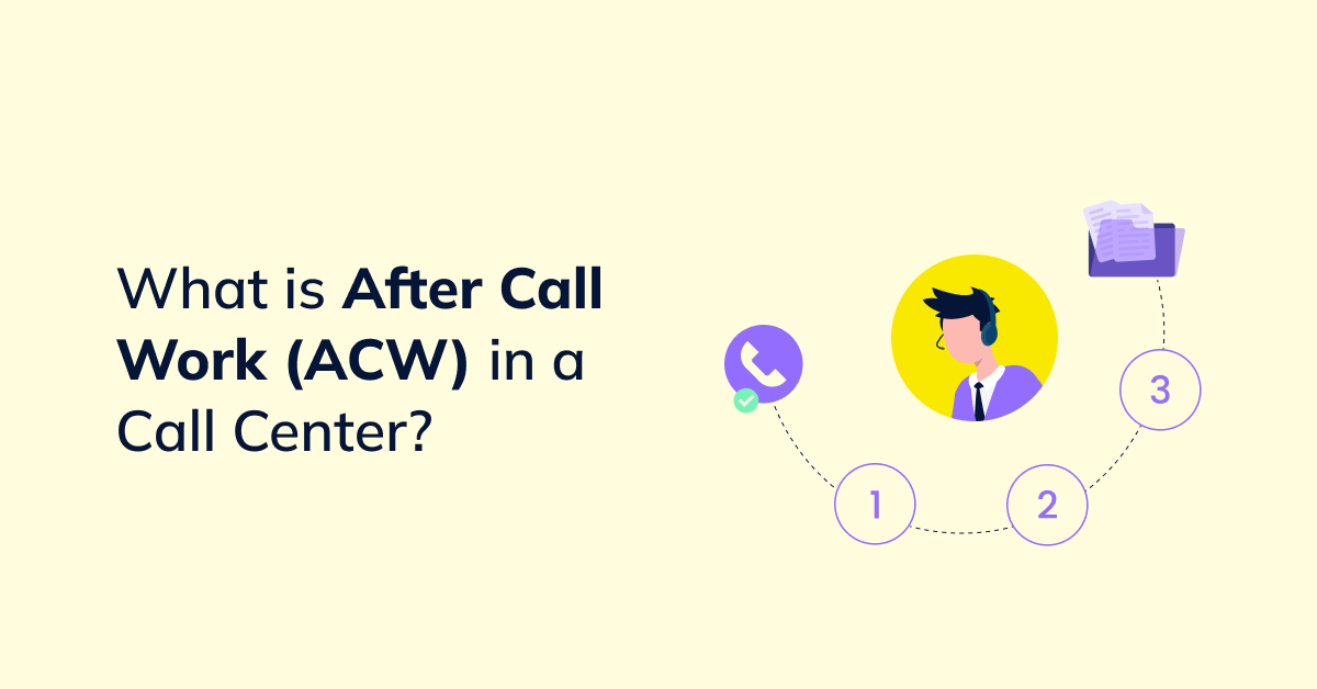 After Call Work in a Call Center