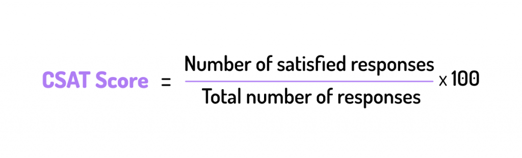 CSAT Score Formula