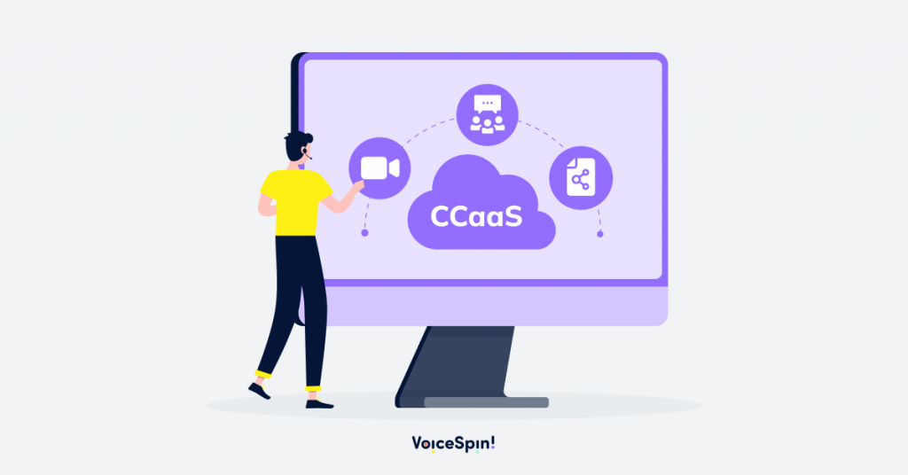 UCaaS - unified platform with features like video calls, team chat, and file sharing.