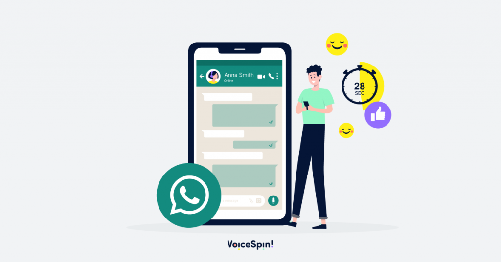 Happy customer receiving support through their preferred channel, with reduced wait times and increased satisfaction.