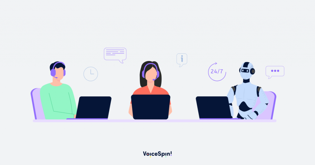 Robot working as a contact center agent